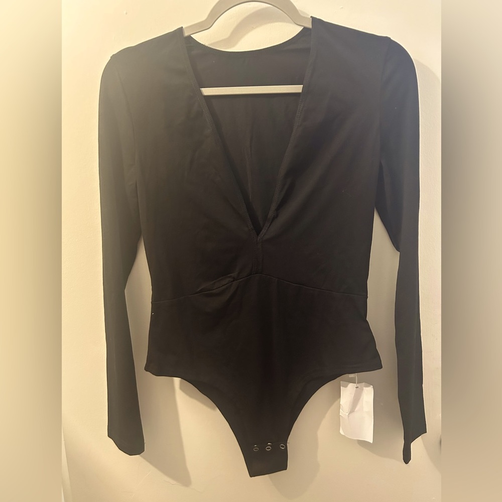 Black Long Sleeve Bodysuit - Picture 1 of 3